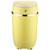WolFum Lavatrice Portatile Monobarile Baby Ruota Completamente Automatica Home Piccola Mini Lavatrice Mini barile Giallo