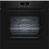NEFF B2CCJ7AK3, N30, forno, controllo touch LED, aria calda 3D, CircoTherm, Air Fry e Air Fry, teglia automatica, pirolisi e Easy Clean, sicurezza per bambini, 60 x 60 cm, nero