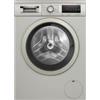 Balay BOSCH - Lavatrice, installazione gratuita, 9 kg, serie 6, EcoSilence, Acciaio anti-impronte, WUU28T6KES
