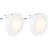 Briloner Presa di Luce Notturna a LED, Lampada a Presa con Sensore di Luce per La Camera Dei Bambini e il Corridoio, Lampada Notturna, Luce Bianca Calda (Confezione da 2)