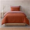 Sono a casa - Set Copripiumino Singolo, 1 Lenzuolo a Sacco Double 150x200 cm e 1 Federa Double 50x80 cm - 100% Morbida e Resistente Microfibra di Alta Qualità (Rosso, Singolo)