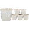 Creatable, 23724 Serie Grespresso, Lungo Set 6 pezzi, Gres, Bianco