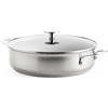 KitchenAid Stainless Steel Padella da 28 cm/4,3 litri, Acciao Inox, Senza PFAS, induzione, adatta al forno, lavabile in lavastoviglie, argento