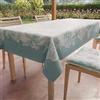 PETTI Artigiani Italiani - Tovaglia Antimacchia Rettangolare Copritavolo Cucina Disegno Peonie Tiffany X18 Posti (140x360 cm)