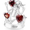 GNOCE Charm con perla The Wonderful Oz Feiger Leone Charm in argento Sterling 925, adatto a tutte le principali marche di braccialetto/collana, Argento