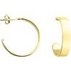 SOFIA MILANI - Orecchini da Donna in Argento 925 - Placcati in Oro - Creoli Hoop - E1365