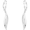 SOFIA MILANI - Orecchini da Donna in Argento 925 - Con Pietra Zircone - Orecchino Pendente a Piuma - E0493