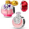 LNQOBU Charm Bead Ciondolo Donna Argento Sterling 925 è Adatto a Bracciali e Collane da Donna