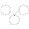 JunyiDIY 3 PZ Amore Cuore Collana Bracciale Set per Signora Laurea Regalo Cuore Puzzle Amicizia Bracciale Personalizzato Nome 3 Braccialetti Personalizzati Migliori Amori Famiglia Gioielli SA4886