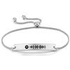 ALBERTBAND Braccialetto per Donna Braccialetti personalizzato con codice musicale Spotify Braccialetto personalizzato Braccialetti con canzoni musicali Gioielli da madre figlia (Argento)