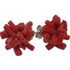 Sicilia Bedda - Orecchini in Corallo Rosso del Mediterraneo - Argento 925 - Gioielli Artigianali - Elegante Prezioso (Corallo Grezzo)