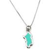 Damiano Argenti Collana Medaglia Sardegna in Argento 925 Smaltato Turchese