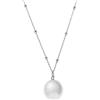 Cavaliere Gioielli Collana Chiama Angeli Gravidanza Argento 925 Mamma Donna Maternità Incinta Premaman Nascita 100 cm (Sfera da 1,4 cm)