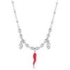 Brosway Collana Donna, Collana in Acciaio e Cristalli con Simbolo Cornetto | Collezione Chakra - BHKN169