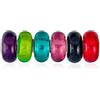 Bling Jewelry Set Misto Di 6 Bundle Traslucido Acqua Blu Verde Rosso Chiaro Multi Colore Vetro Sfaccettato Charm Bead Distanziatore Per Le Donne Adolescenti .925 Sterling Silver Core Si Adatta Braccialetto Europeo