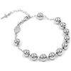 Damiano Argenti Bracciale Rosario Boules Grandi Unisex in Argento 925 Rodiato Argento