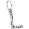 LES FOLIES DI PAOLA GRIECO Charm Lettera L Iniziale Nome Ciondolo Pendente in argento 925 - Les Folies per Pandora