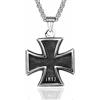 Hokech Personalizza Mens In Acciaio Inox 1813 Tedesco Croce di Ferro Pendente Collana Catena Accessori