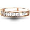 Donipreziosi Bracciale Personalizzato con Nome in Argento 925% - Disponibile in più colori e dimensioni - Personalizzabile per Donna Ragazza Bambina - Perfetta Idea Regalo