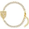 d'origine Bosnia, bracciale con stemma della Bosnia, con zirconi, collana bosnia, gioiello bosnia, 16-19 cm