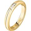 Morellato Anello Donna Acciaio Dorato, Zirconi, Collezione Love Rings - SNA470