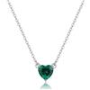 S'Agapõ Collana Girocollo Donna, Collana Donna in Acciaio e Zirconi con Simbolo Cuore | Collezione Dazzly - SDZ60