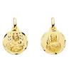 Sebaoth Medaglia Escapulario in oro Sterling 18 K - 14 mm lucido