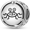 ZUOHUI FSM - Charm a forma di mostro di spaghetti volanti - Argento Sterling 925 for la creazione di gioielli fai da te, compatibile con i bracciali Pandora, regalo for donne, sorelle e mamme (11,4 mm