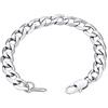 GOLDCHIC JEWELRY Bracciale Da Uomo In Acciaio Inossidabile, Catena Hip Hop Pesante 19 Cm