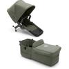 Bugaboo Donkey 5 Twin, Set di Conversione Passeggino Completo, Affiancato, Design Migliorato, Seduta Reversibile, Guida a una Mano e Archiviazione Espandibile, Forest Green
