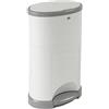 Korbell - STANDARD - Pattumiera per pannolini - 16 L - Bianco - Economico - Ecologico - Pedale a pedale - Capacità di 45 strati