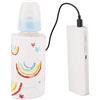Ejoyous USB Scaldabiberon, Scaldabiberon Portatile Tascabile Scaldabiberon Scaldabiberon Termostato Termico per Alimenti Latte Scaldabiberon Tascabile Scaldabiberon(rosso)