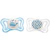 Chicco PhysioForma Succhietto Light 2-6 Mesi, Ciuccio con Tettarella in Silicone, Supporta la Respirazione Fisiologica e Favorisce il Corretto Sviluppo della Bocca, Azzurro in Colori Assortiti
