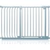 Safetots Cancelletto di Sicurezza Elite, 116cm - 125cm, Grigio Opaco, Cancelletto di Sicurezza a Pressione per Scale, Cancelletto per Bambini per Porte, Barriera di Sicurezza, Installazione Facile