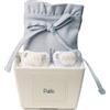 BebeDeParis Regalo Neonato Maschio Femmina | 2 Ciucci per Bambini con Nome | de 0|6 Mesi e Portaciuccio blu | Senza BPA | Presentato in una scatola elegante personalizzata | | BebeDeParis
