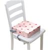 FANSU Rialzo da Sedia per Bambini, Stampa di Cuore Smontabile Cuscino Seduta per Sedia Cuscino Alzasedia con Cinghie Lavabile per Seggioloni Alza Sedia (32x32x8cm,Cuore)