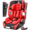 KIDIZ® Seggiolino auto con Isofix i-Size R129 da 100 a 150 cm fino a 12 anni, seggiolino auto gruppo 1/2/3, seggiolino che cresce con il bambino, cintura a 5 punti, poggiatesta regolabile in altezza