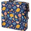 Chickwin Cuscino Rialzo Sedia per Bambini, Cartone Animato Stampa Cuscino Alzasedia con Cinghie Regolabile Lavabile Smontabile Cuscino Seduta per Sedia da Pranzo (32x32x8cm,Frutta al limone)