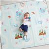 CASABEL tappeto gioco per bambini, morbido, 180x150cm, motivo barca | Evolutivo, tappeto bebè pieghevole, impermeabile, grande e spesso, design colorato, compatto, facile da riporre e pulire