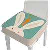 Chickwin Cuscino Rialzo Sedia per Bambini, Cartone Animato Stampa Cuscino Alzasedia con Cinghie Regolabile Lavabile Smontabile Cuscino Seduta per Sedia da Pranzo (rinunciato,40x40x10cm)