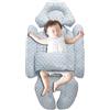 jlceh Fodera per Sedile per Passeggino, Baby Copriseduta Imbottita per Passeggino Universale, Cuscini per Supporto Testa E Corpo Neonatis Copriseduta Passeggino, Cuscino Passeggino per Passeggini, Sdraiette
