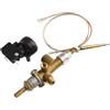 Zilimontt Kit di sonda termocoppia per riparazione a gas per riscaldamento a gas, con protezione antincendio, per riscaldatori a gas propano, riscaldatori a cupola, riscaldatori da tavolo ed esterni