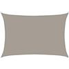 vidaXL Vela Parasole 160 g/m² Rettangolare Grigio Chiaro 5x6 m in HDPE, Vela ombreggiante, Ombra da Patio, tettoia ombreggiante, Vela da Giardino