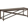 vidaXL Panchina da Giardino Panca da Esterni Sedile per Cortile Seduta Arredo da Giardino Mobili da Esterni 120 cm in Polyrattan Marrone