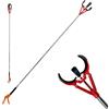 TANIASHOP Asta Pinza Raccogli Frutta da Giardino Raccoglitore Oggetti Rifiuti 'H 2MT' per Afferrare Oggetti Difficili da Raggiungere Leggero Raccoglitore Frutta da Albero per Arance, Limoni, Fichi