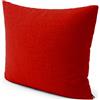 POKAR Cuscino Decorativo 40 x 40 cm per Divano da Giardino, fodere asportabile e lavabile, Interno ed Esterno, senza Pallet, Rosso