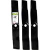 MAXPOWER 561814 - Set a 3 lame per taglio da 48, John Deere sostituisce M127500, M145476