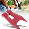 Generic Morsetto Universale per Barra Guida per Affilatrice per Motoseghe per Affilare Facilmente la Catena, Metallo Rosso 4,9x3,1 Pollici, per attività di Affilatura sul Campo