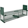 Moorland Trappola in Metallo con 2 ingressi per catturare animali vivi | 100x25x25cm stabile e robusta 5007 safe martora ratti scatola volpi gabbia cattura gatti randagi