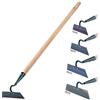 KADAX TACE, ZAZZA Garden allentamento, Ventilazione e diserbo pavimentogiardino, Metallo, Accessori da Giardino, Rimuovere Le, i coltivatori (Larghezza di Lavoro: 14 cm, con Manico in Legno)